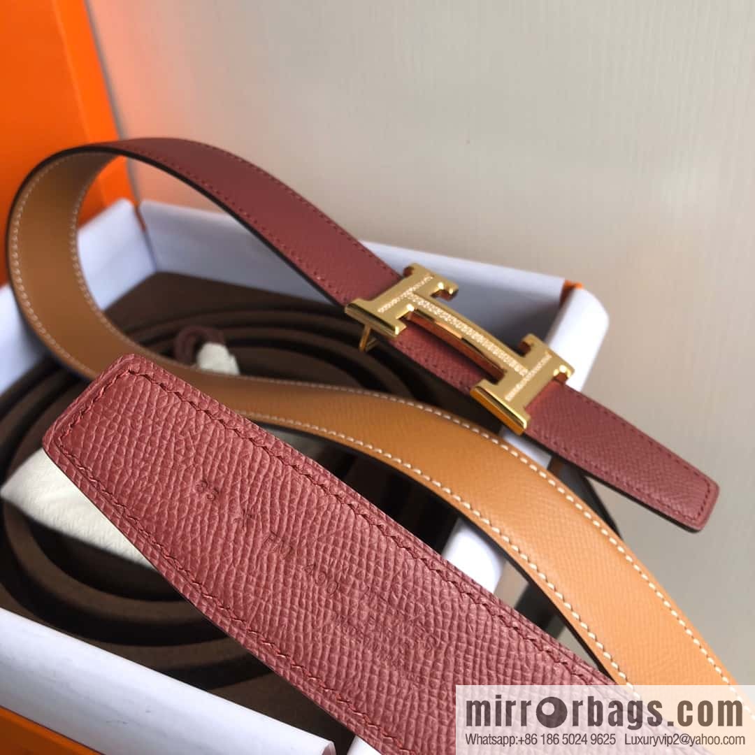 Hermes, Stainless Steel with Diamond Buckle & Double-Sided Palm Belt 32mm