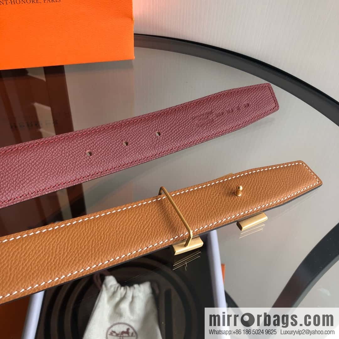 Hermes, Stainless Steel with Diamond Buckle & Double-Sided Palm Belt 32mm