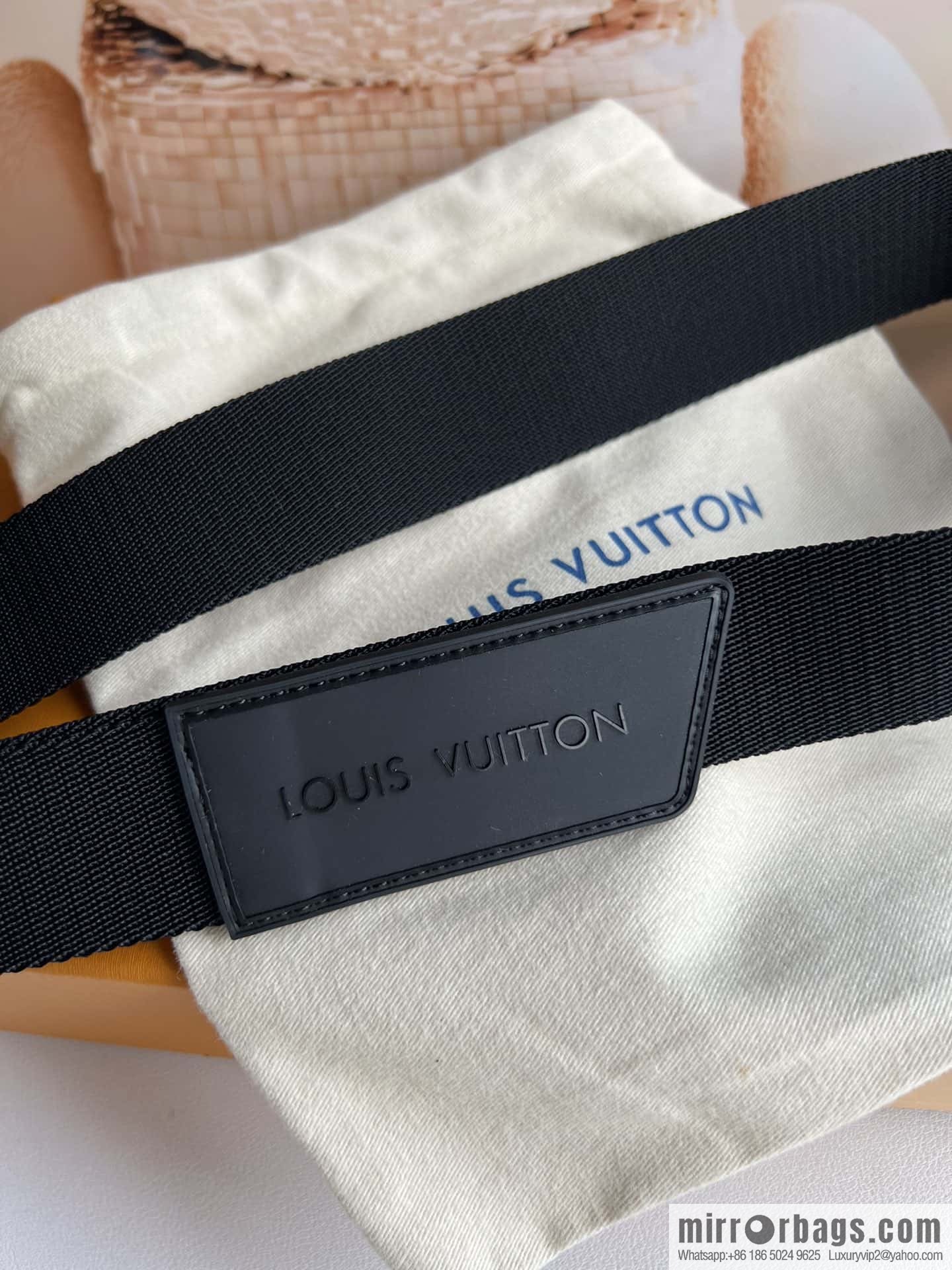 LV Monogran canvas depicting modern textured Spain belt M0544