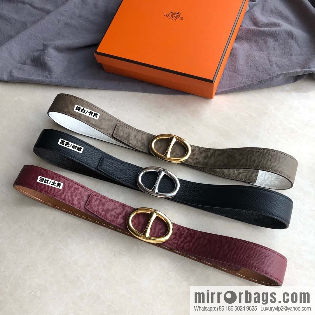 Hermes, Stainless Steel Japanese Buckle & Double-Sided Palm Belt 32mm