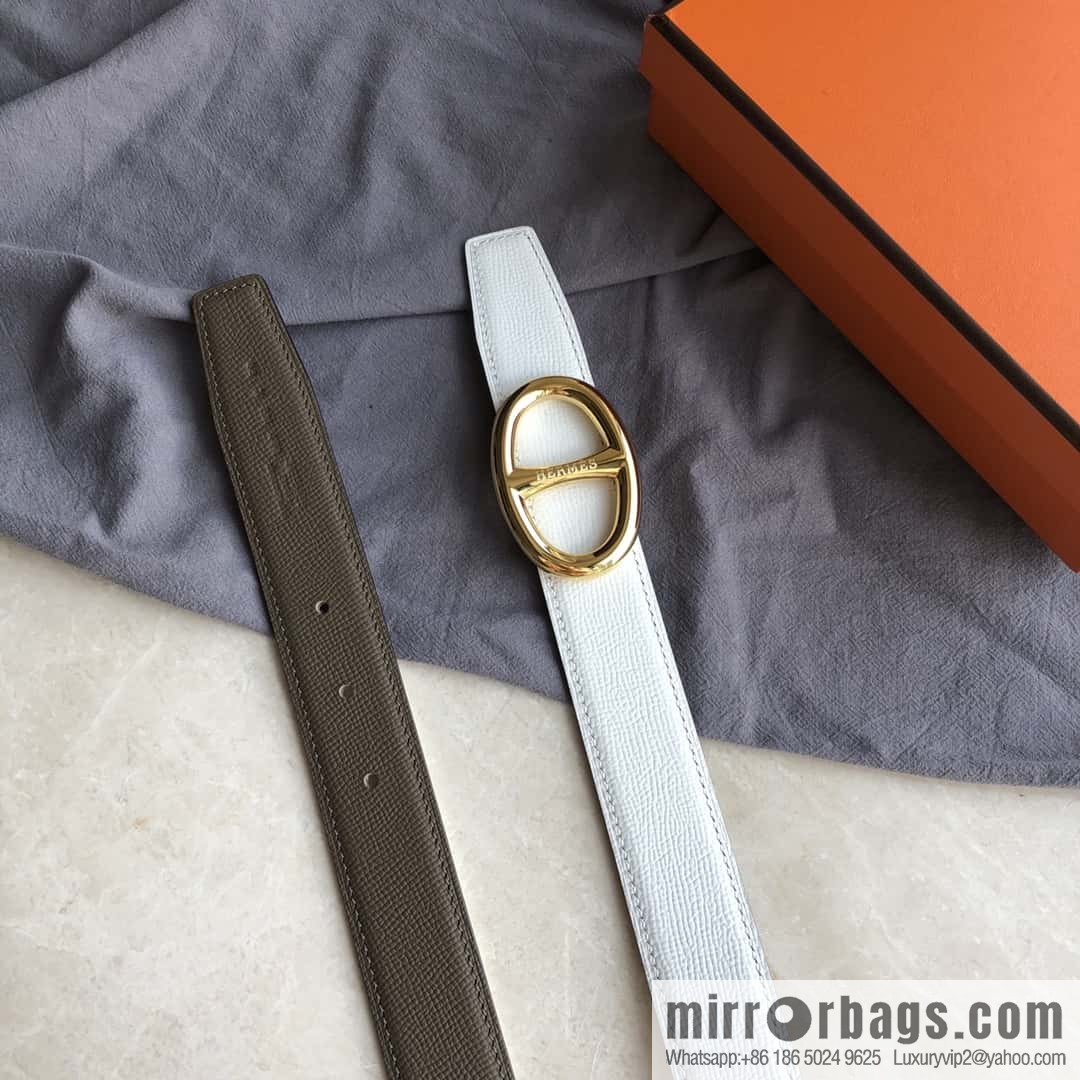 Hermes, Stainless Steel Japanese Buckle & Double-Sided Palm Belt 32mm
