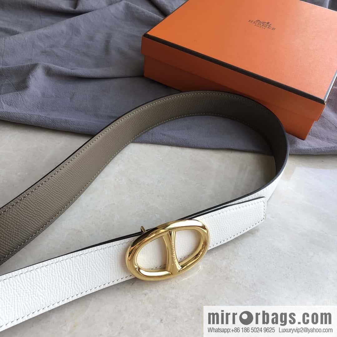 Hermes, Stainless Steel Japanese Buckle & Double-Sided Palm Belt 32mm