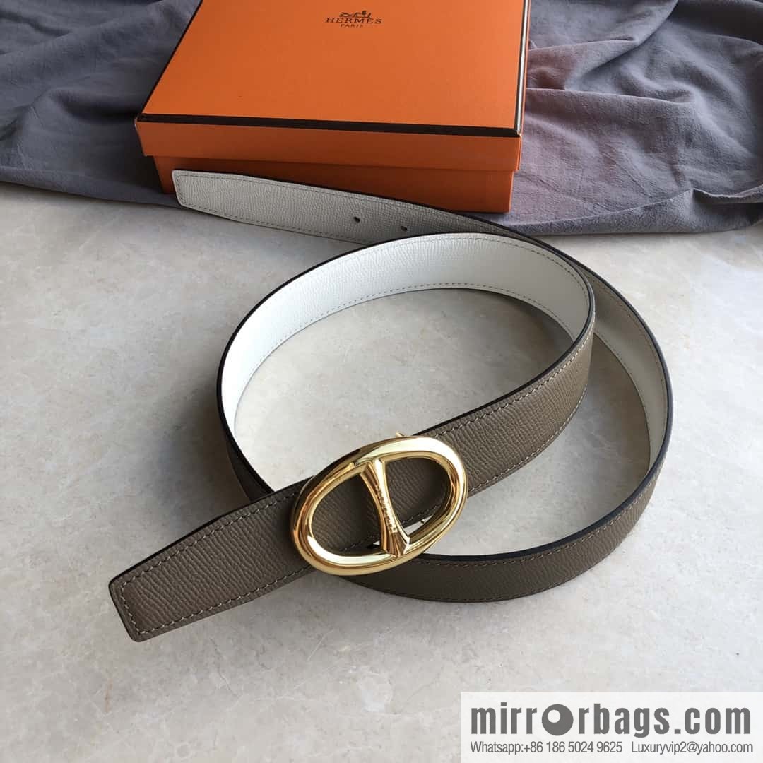 Hermes, Stainless Steel Japanese Buckle & Double-Sided Palm Belt 32mm