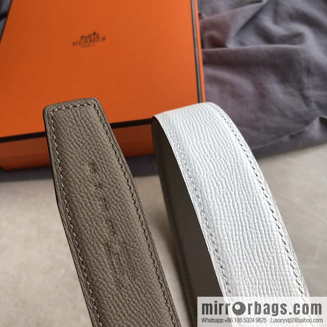 Hermes, Stainless Steel Japanese Buckle & Double-Sided Palm Belt 32mm