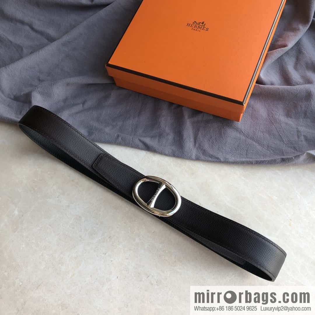 Hermes, Stainless Steel Japanese Buckle & Double-Sided Palm Belt 32mm