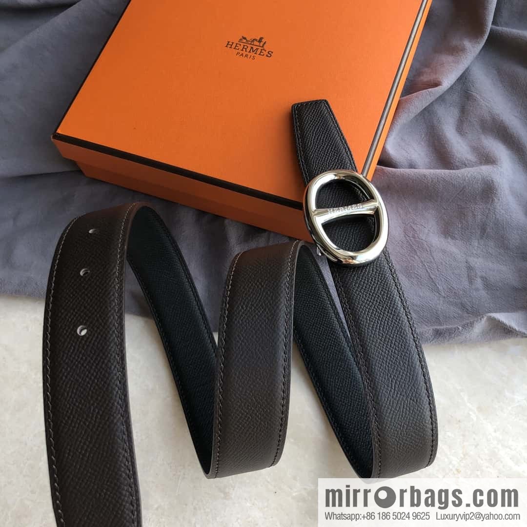 Hermes, Stainless Steel Japanese Buckle & Double-Sided Palm Belt 32mm