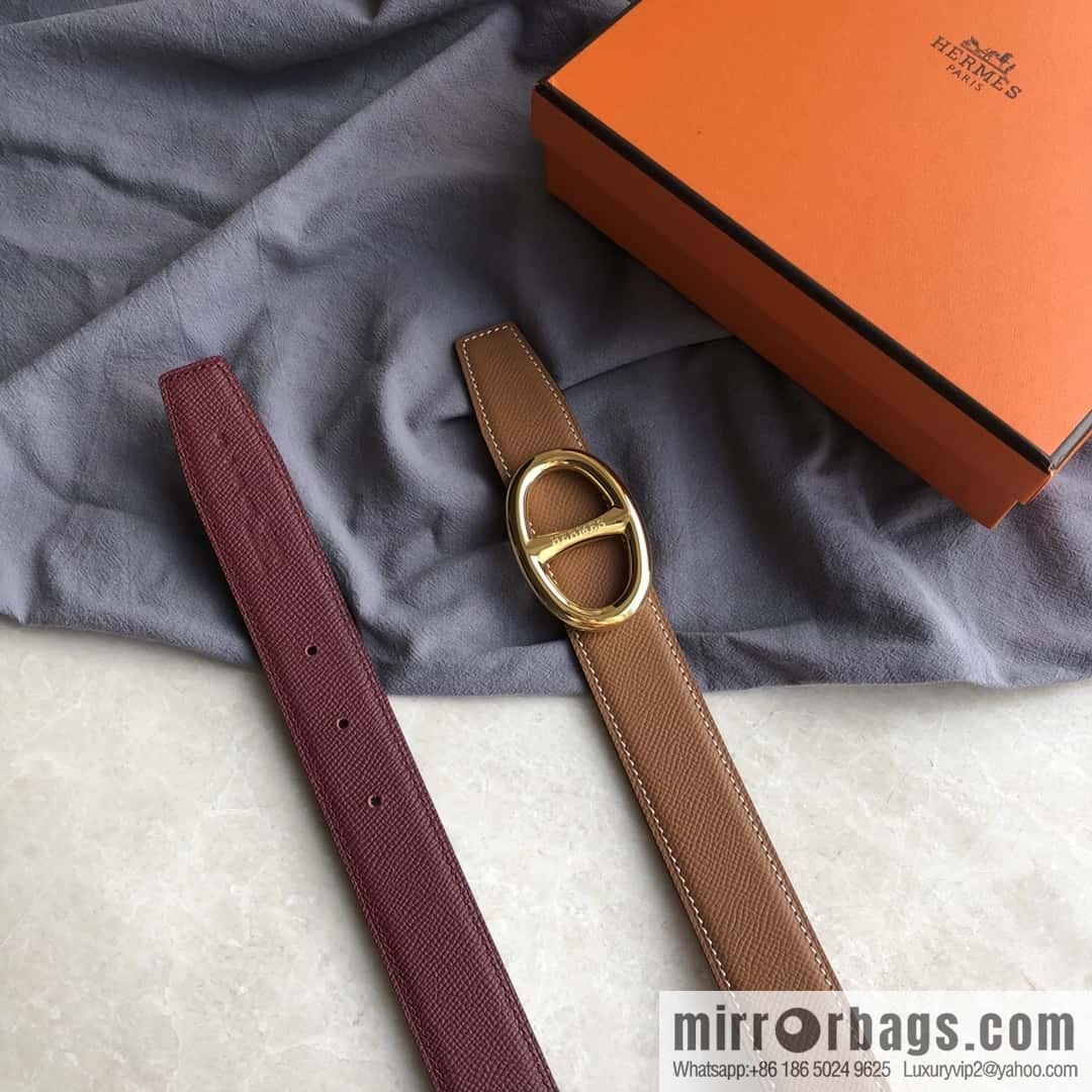 Hermes, Stainless Steel Japanese Buckle & Double-Sided Palm Belt 32mm