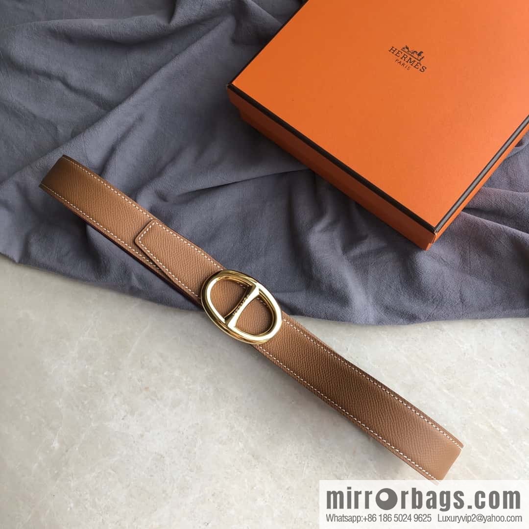Hermes, Stainless Steel Japanese Buckle & Double-Sided Palm Belt 32mm
