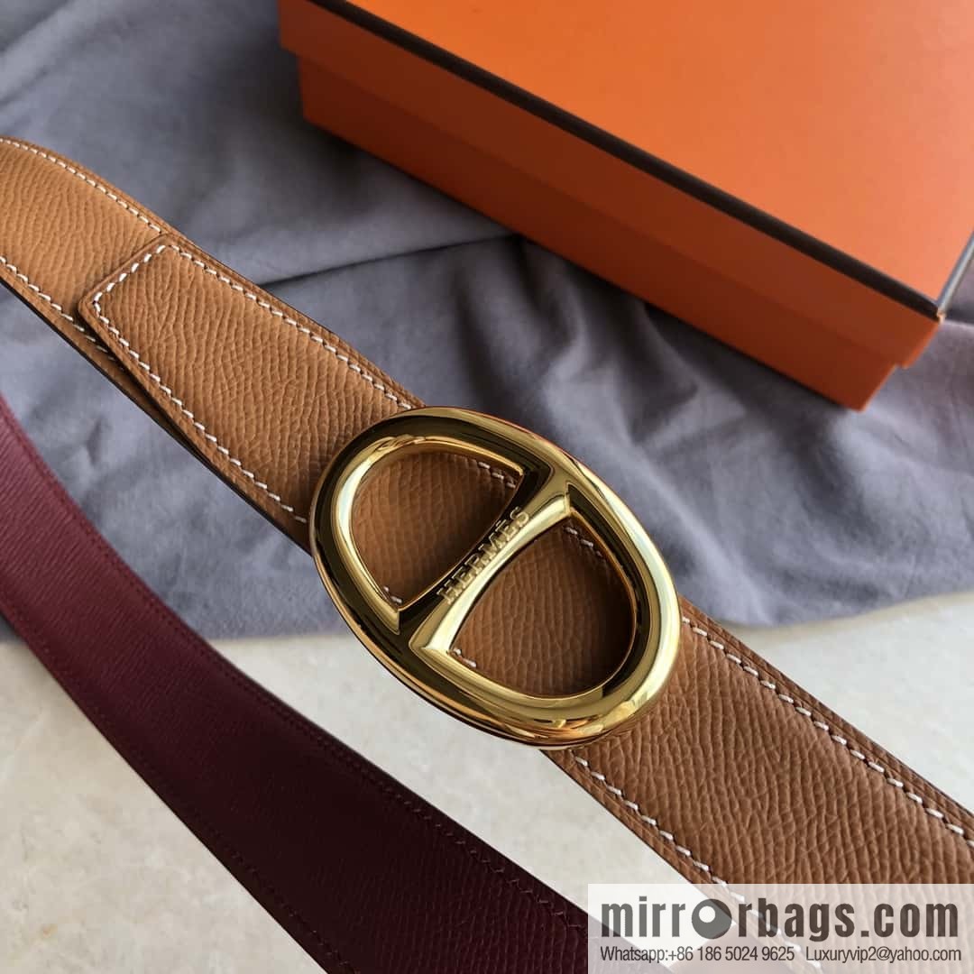 Hermes, Stainless Steel Japanese Buckle & Double-Sided Palm Belt 32mm