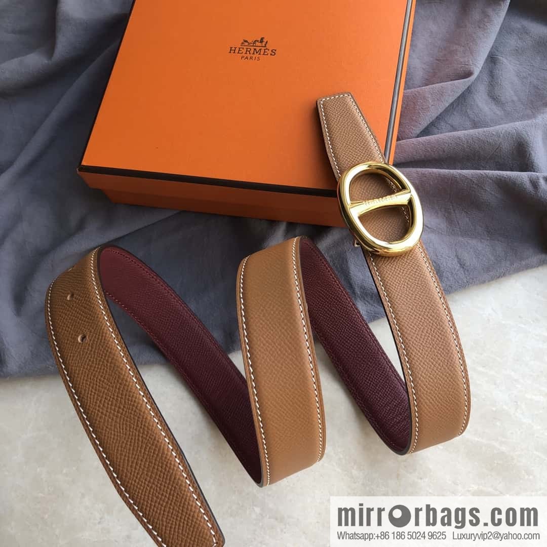 Hermes, Stainless Steel Japanese Buckle & Double-Sided Palm Belt 32mm