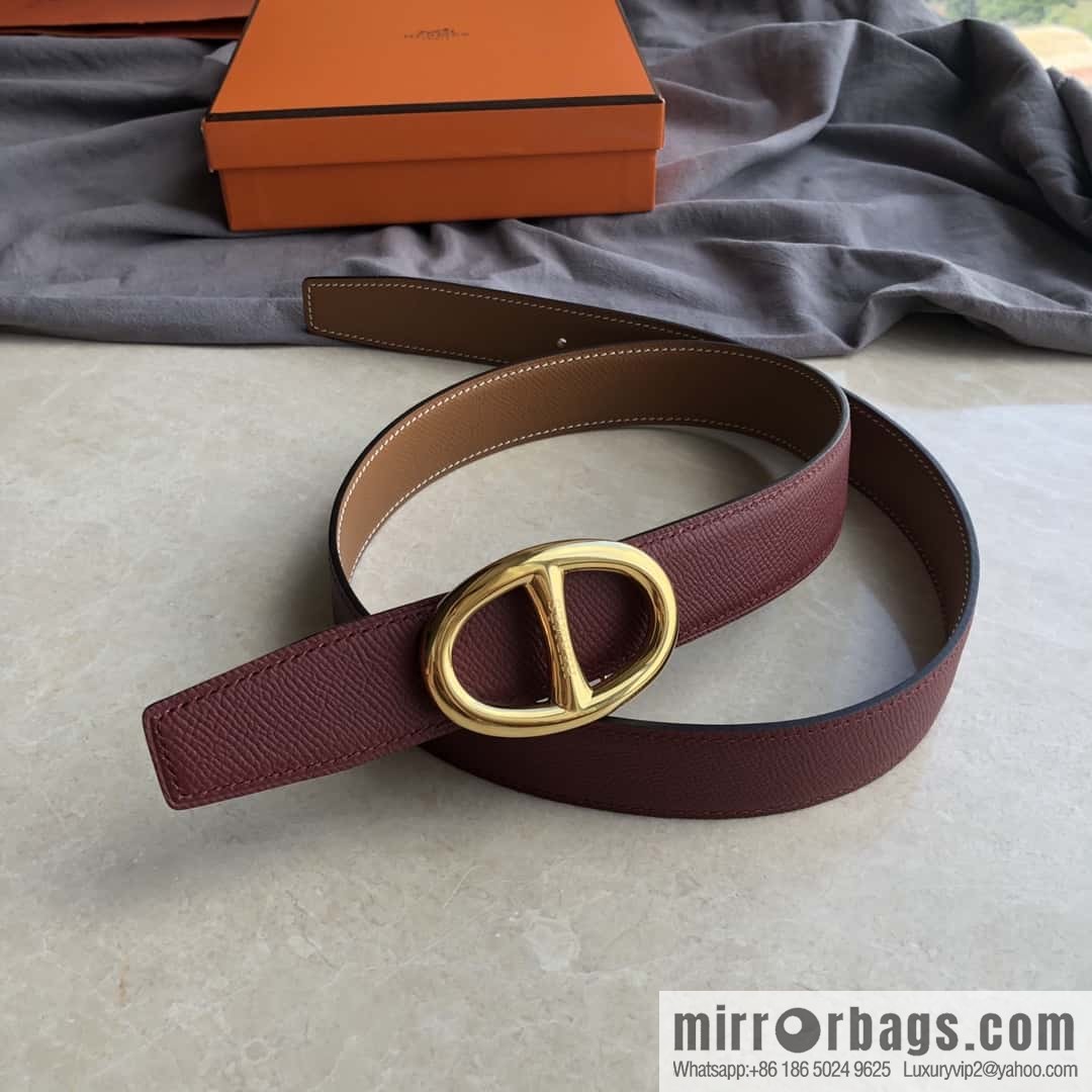 Hermes, Stainless Steel Japanese Buckle & Double-Sided Palm Belt 32mm