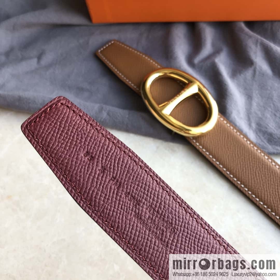 Hermes, Stainless Steel Japanese Buckle & Double-Sided Palm Belt 32mm