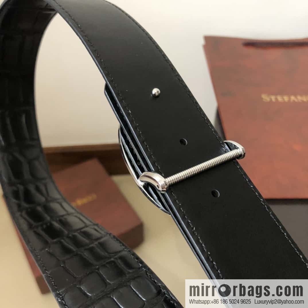 Stefano Ricci Stephen, Eagle Metal Buckle, Alligator Belt 3.8cm