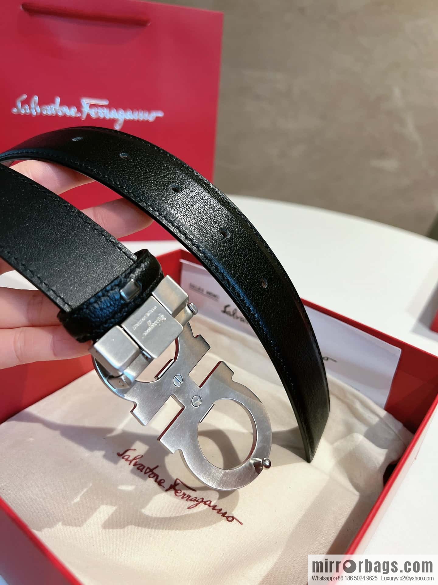 Ferragamo 2022 latest style business elite men's 3.5cm belt