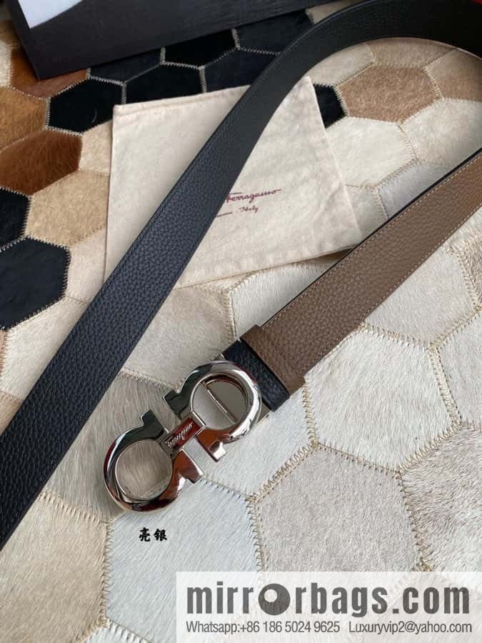 Ferragamo Ferragamo cowhide belt 3.5cm