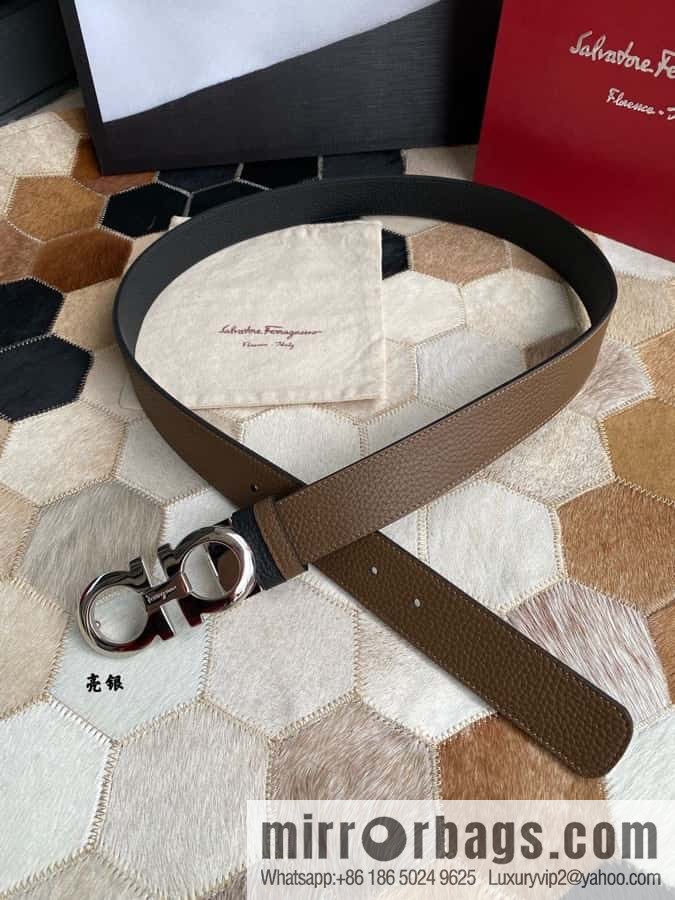 Ferragamo Ferragamo cowhide belt 3.5cm
