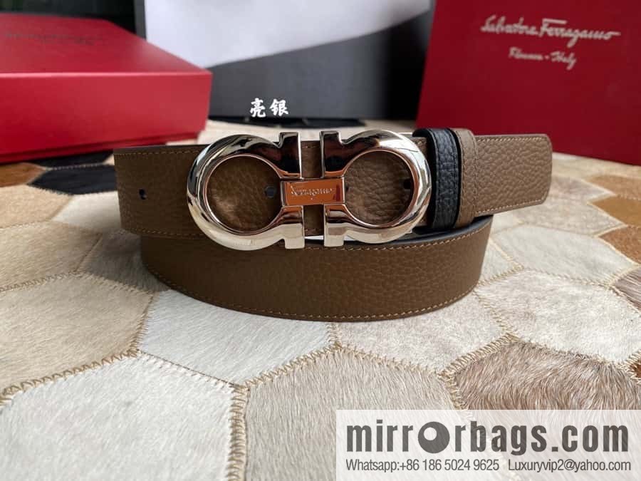 Ferragamo Ferragamo cowhide belt 3.5cm