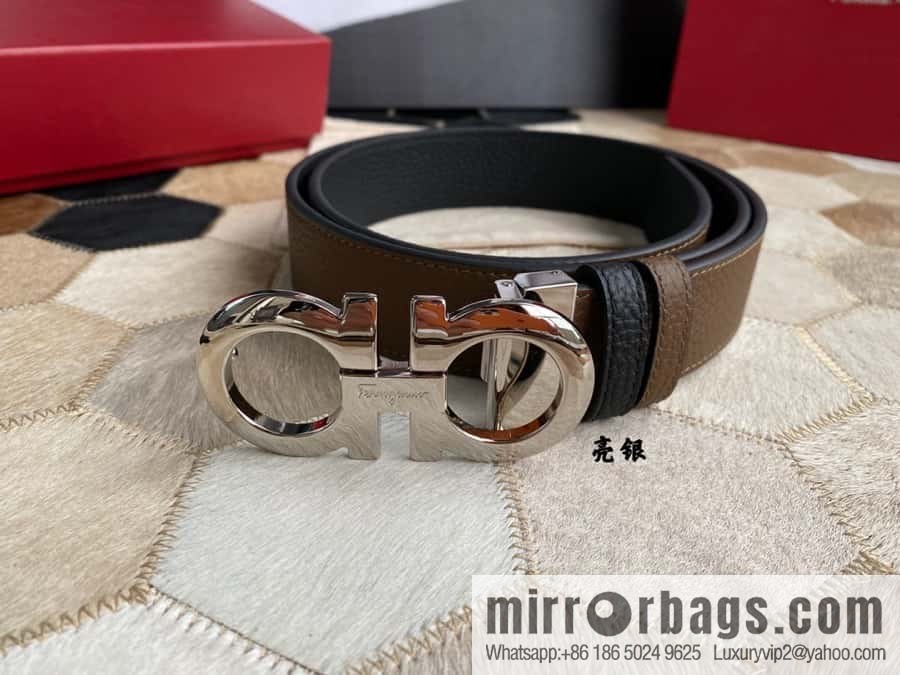 Ferragamo Ferragamo cowhide belt 3.5cm