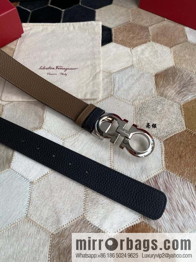 Ferragamo Ferragamo cowhide belt 3.5cm