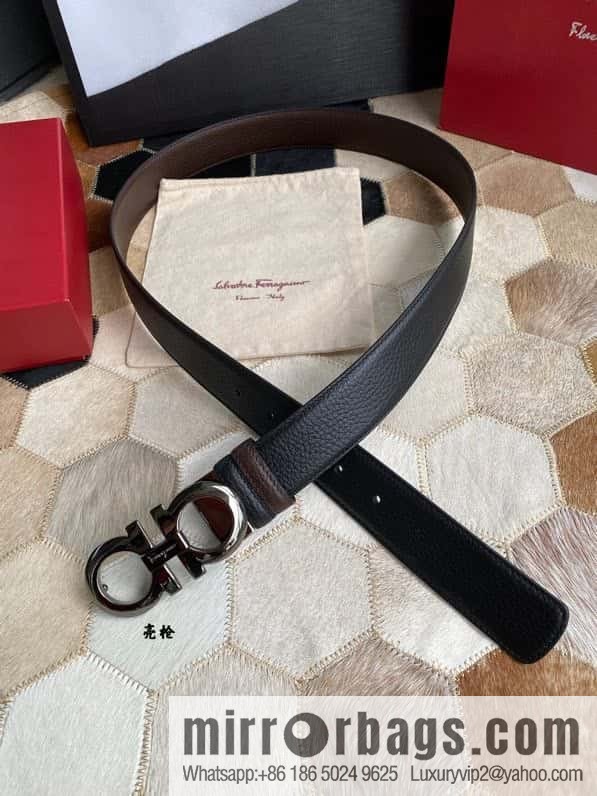 Ferragamo Ferragamo cowhide belt 3.5cm