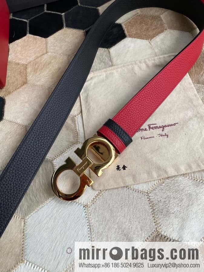 Ferragamo Ferragamo cowhide belt 3.5cm