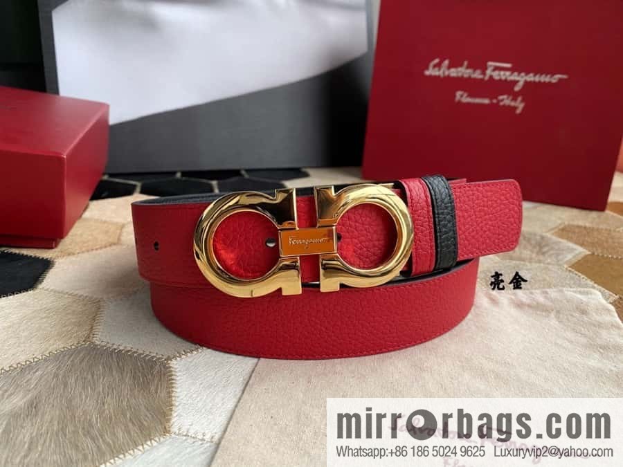 Ferragamo Ferragamo cowhide belt 3.5cm