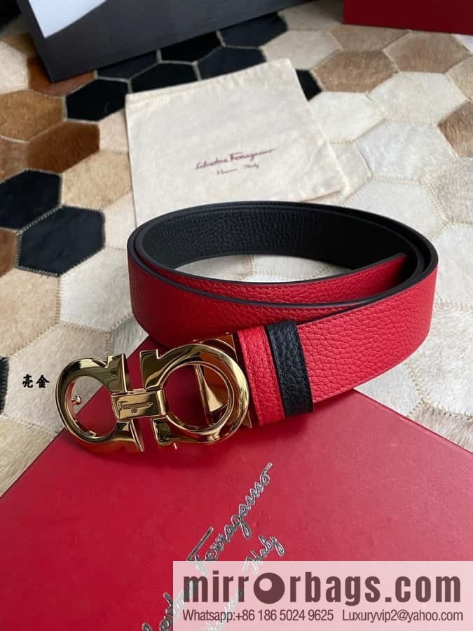Ferragamo Ferragamo cowhide belt 3.5cm