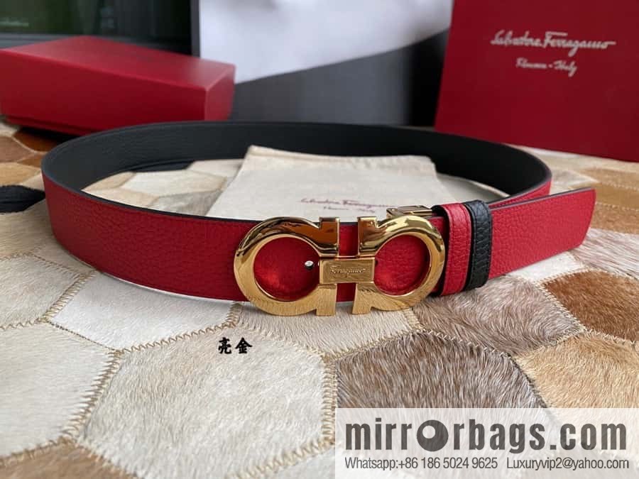 Ferragamo Ferragamo cowhide belt 3.5cm