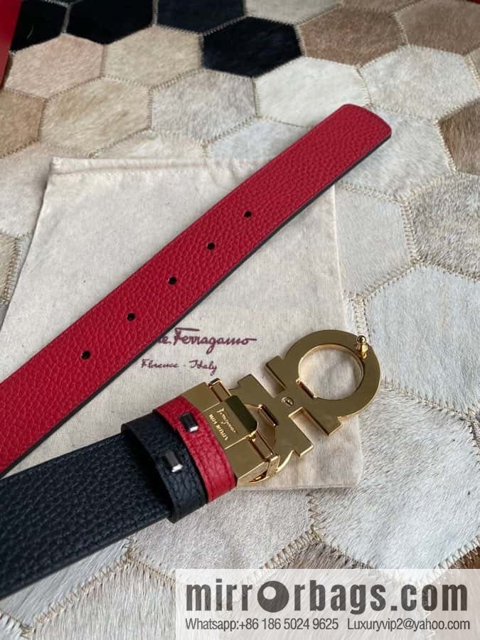 Ferragamo Ferragamo cowhide belt 3.5cm