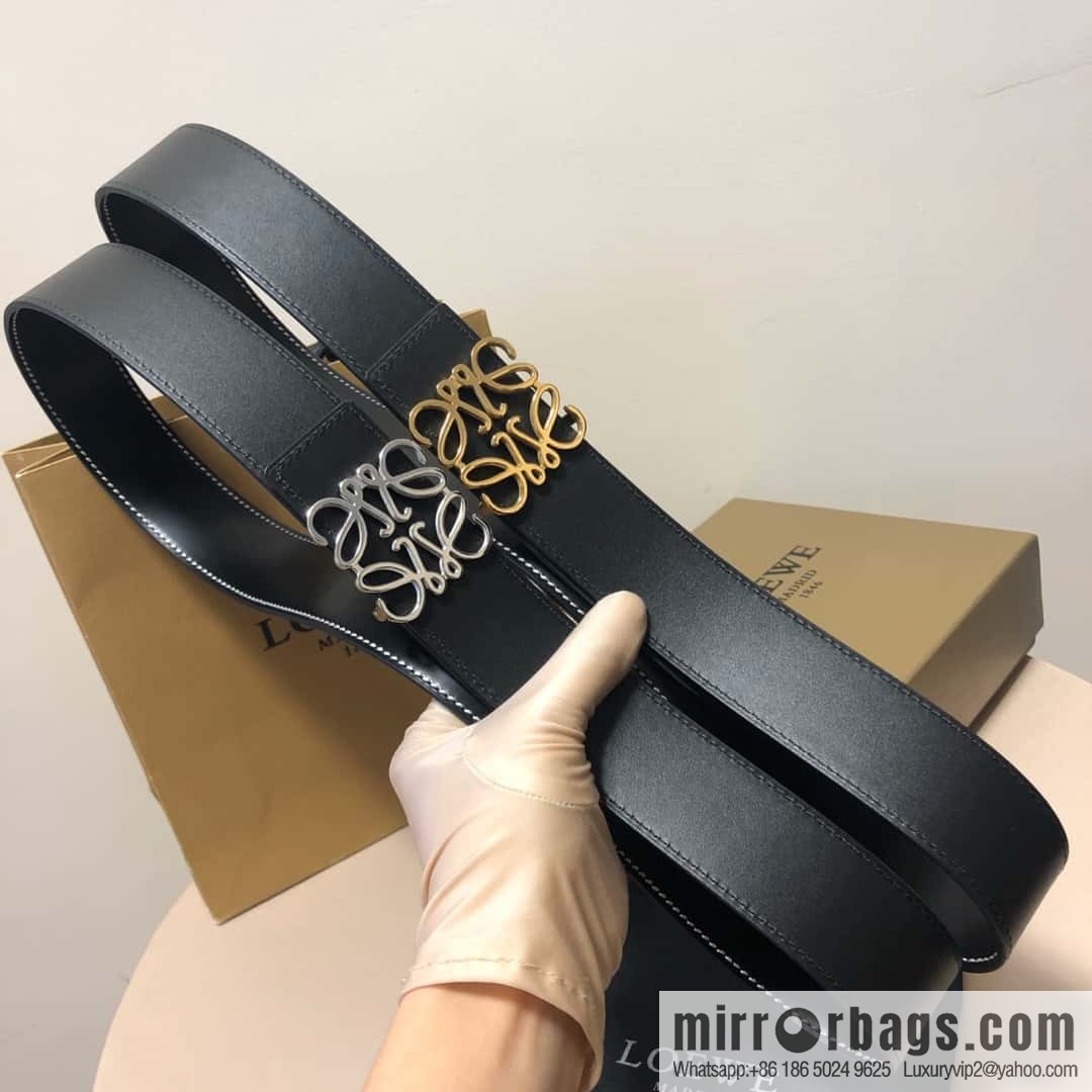 LOEWE, double-sided first layer and double-sided external belt 3.8cm