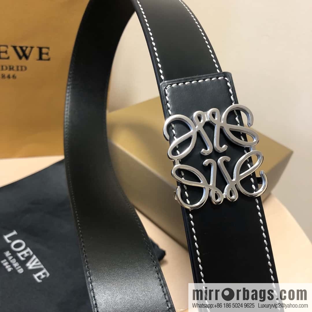 LOEWE, double-sided first layer and double-sided external belt 3.8cm