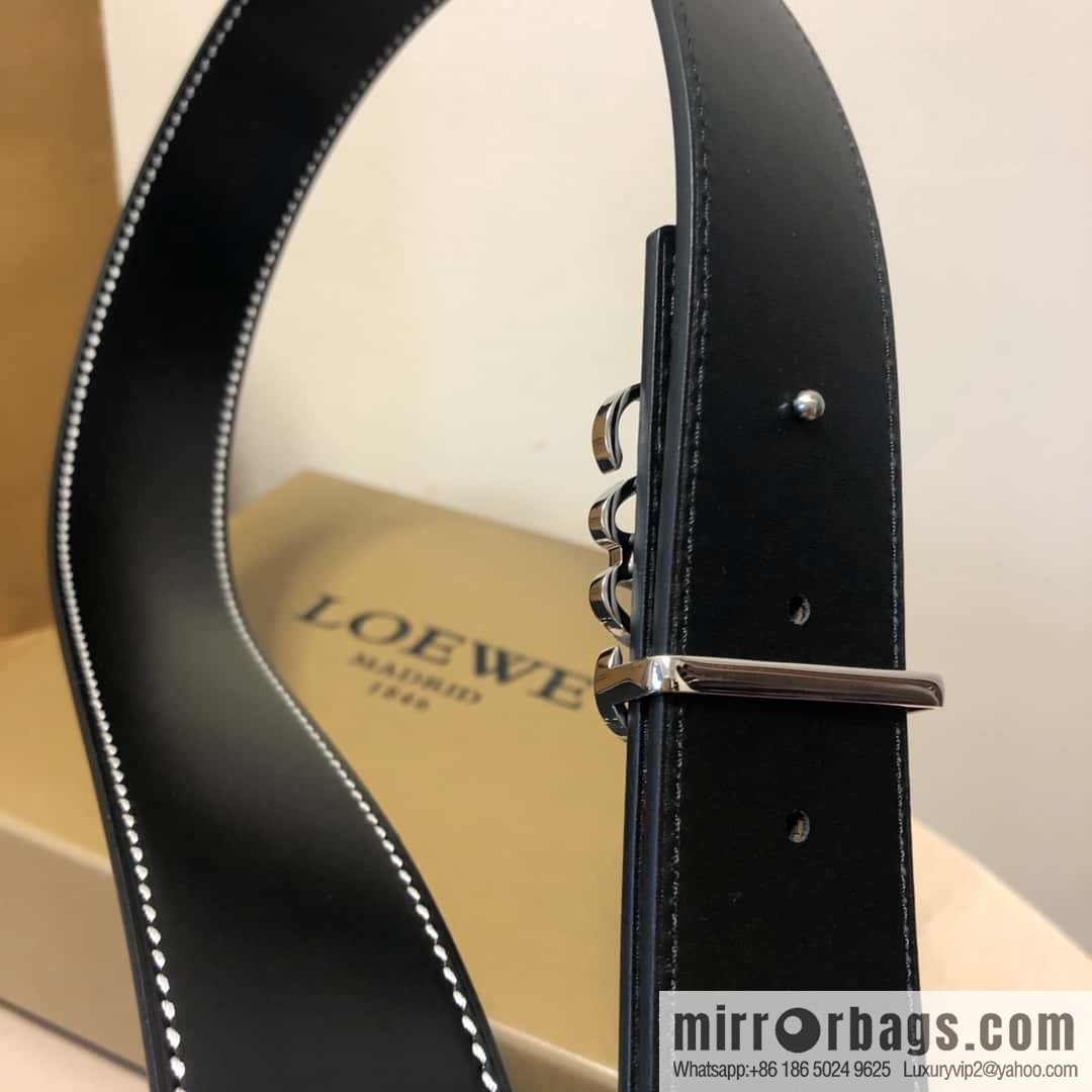 LOEWE, double-sided first layer and double-sided external belt 3.8cm