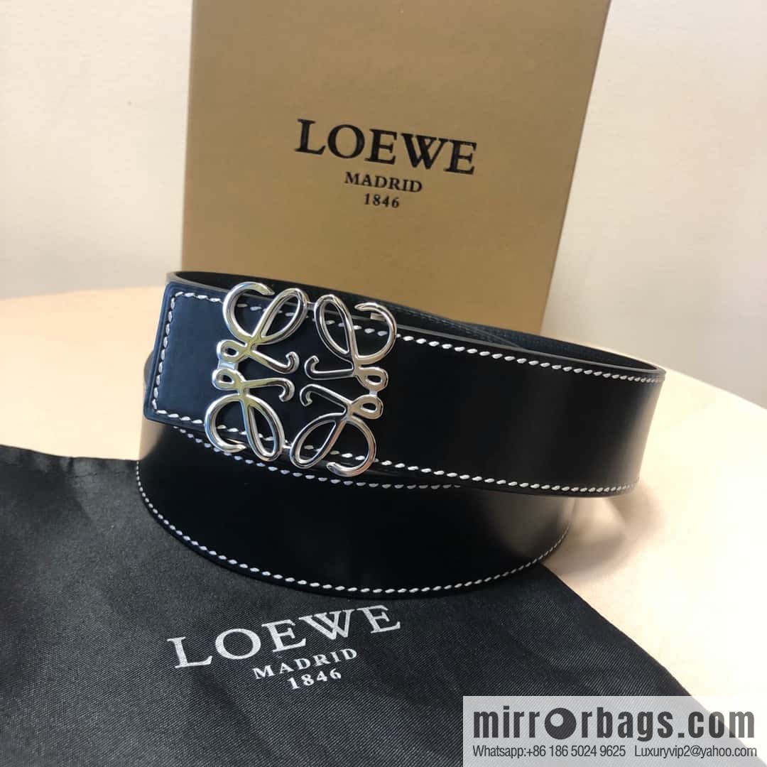 LOEWE, double-sided first layer and double-sided external belt 3.8cm