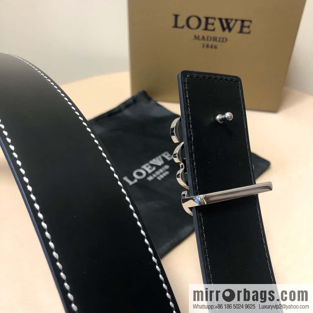LOEWE, double-sided first layer and double-sided external belt 3.8cm