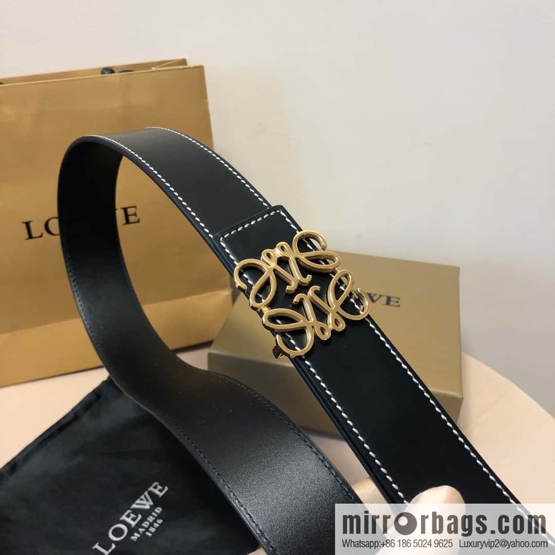 LOEWE, double-sided first layer and double-sided external belt 3.8cm
