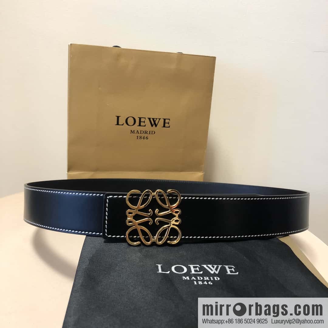 LOEWE, double-sided first layer and double-sided external belt 3.8cm
