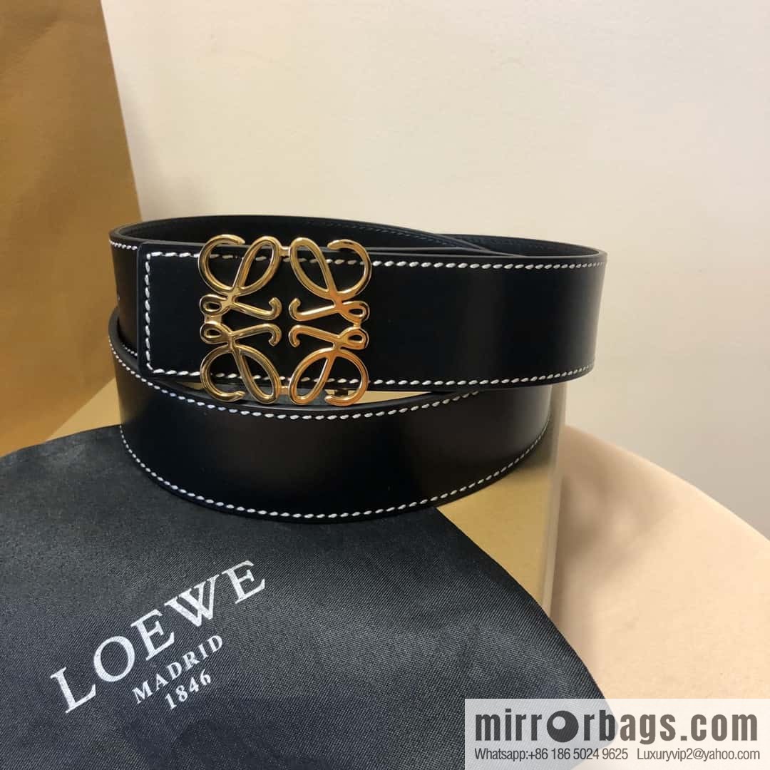 LOEWE, double-sided first layer and double-sided external belt 3.8cm