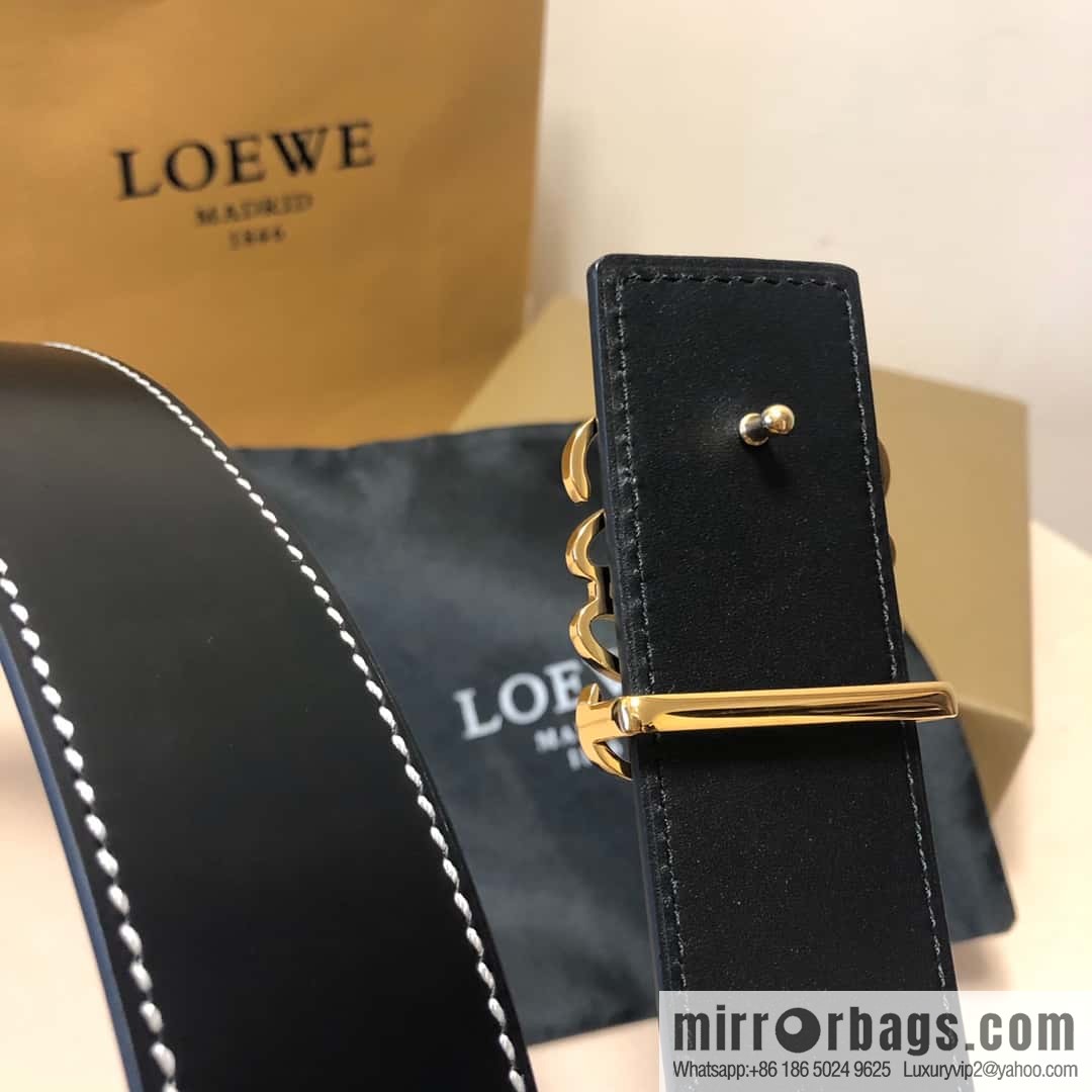 LOEWE, double-sided first layer and double-sided external belt 3.8cm