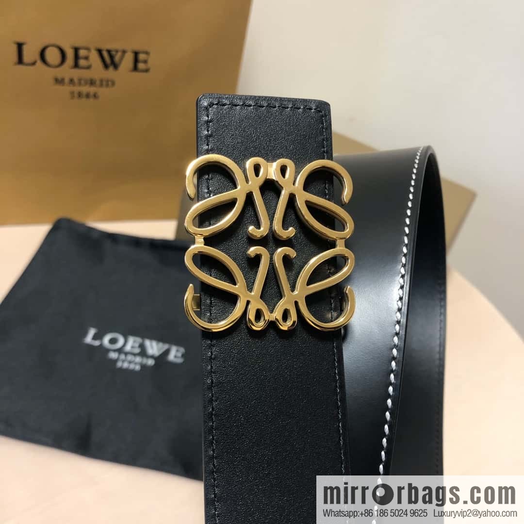 LOEWE, double-sided first layer and double-sided external belt 3.8cm