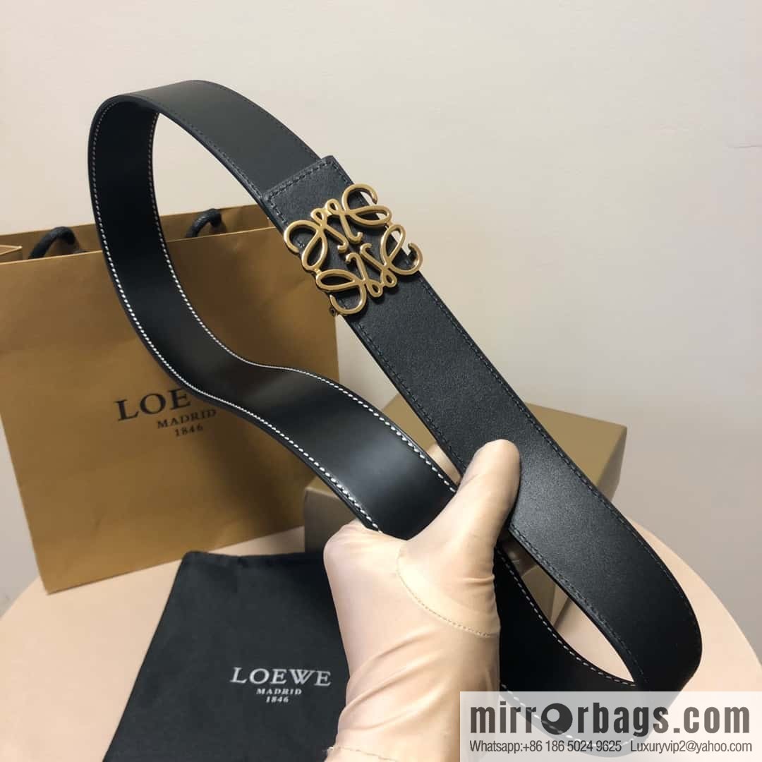LOEWE, double-sided first layer and double-sided external belt 3.8cm