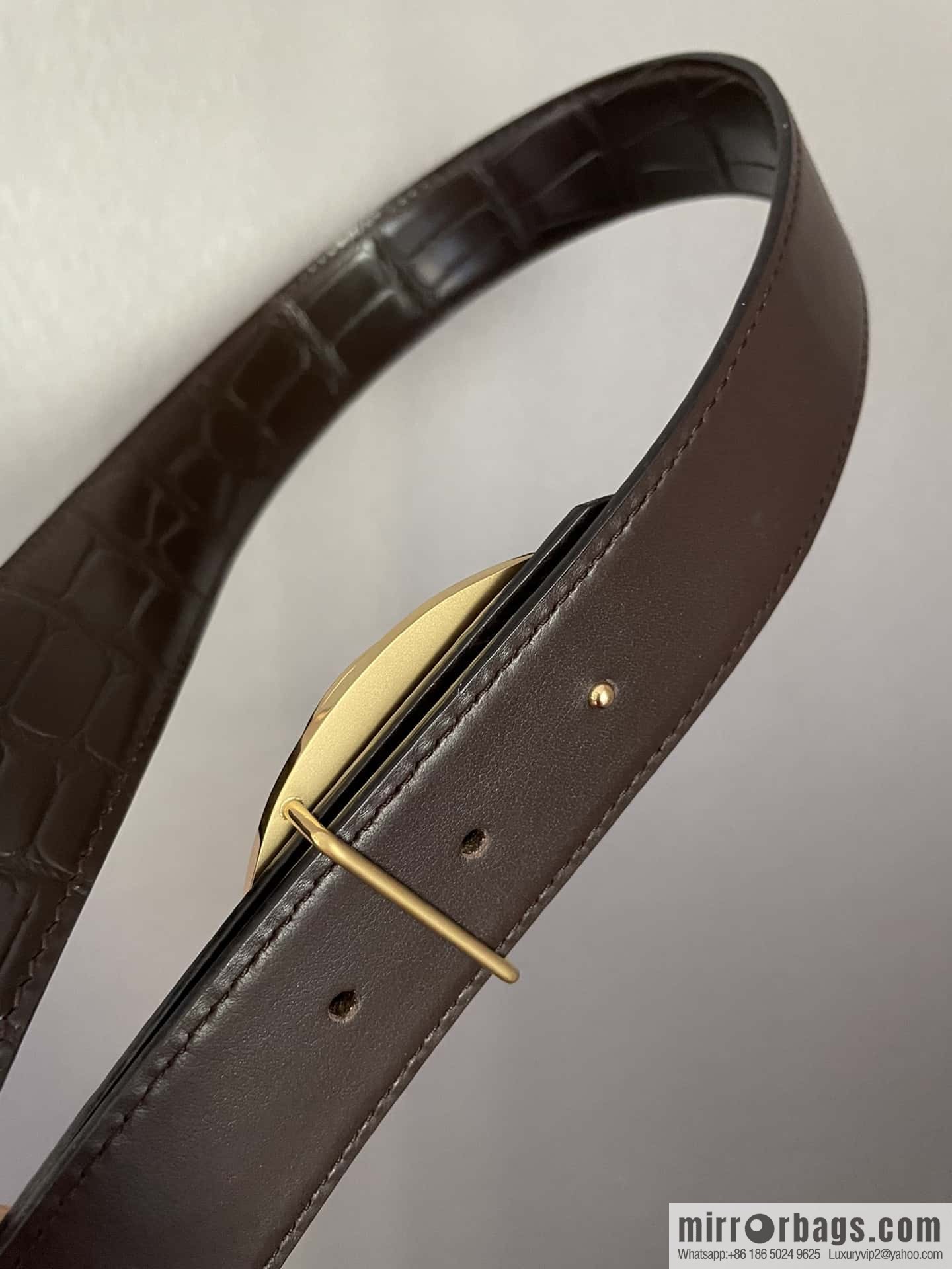 Cartier Cartier, stainless steel metal buckle, crocodile belt 3.5cm