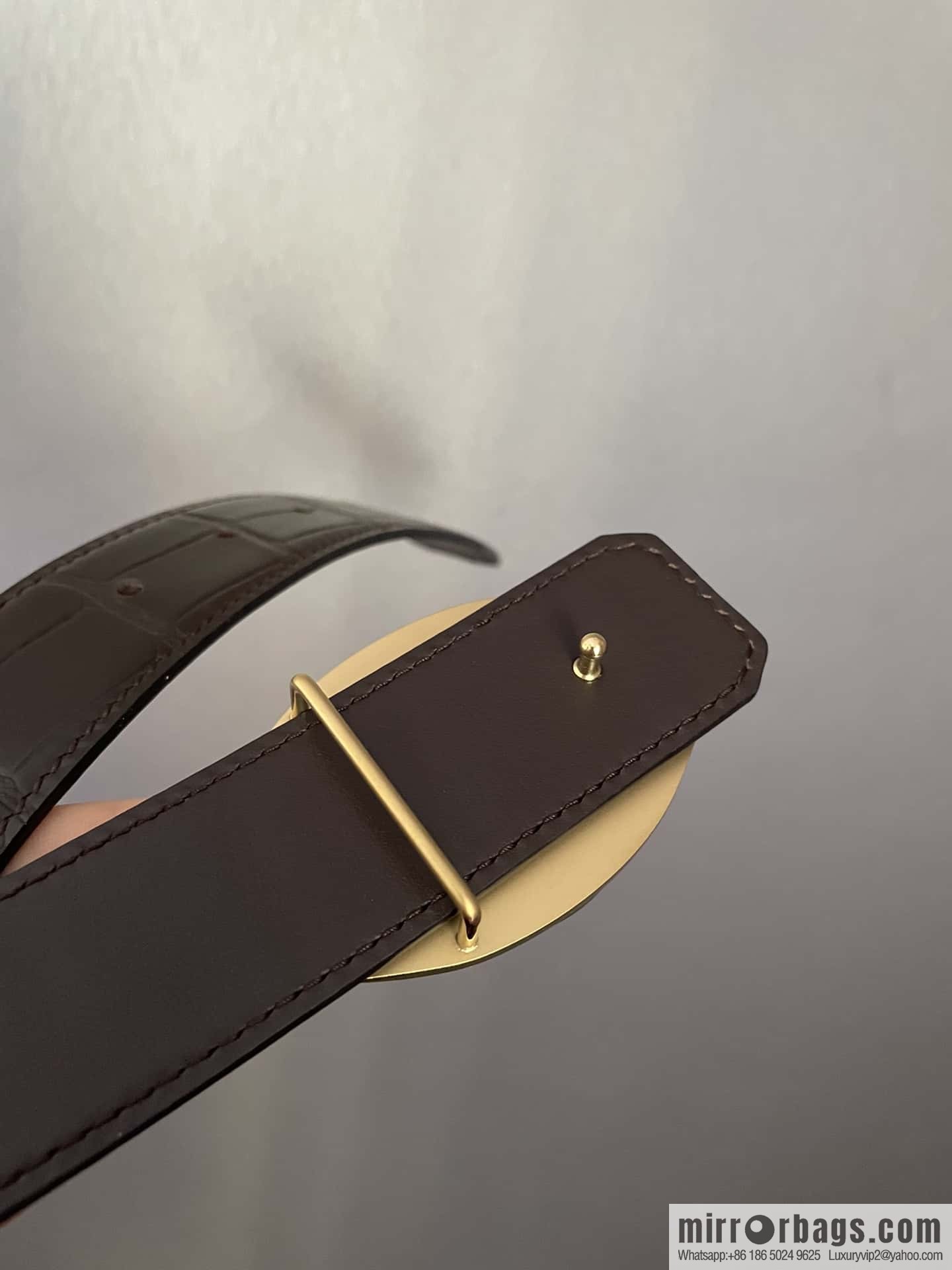Cartier Cartier, stainless steel metal buckle, crocodile belt 3.5cm