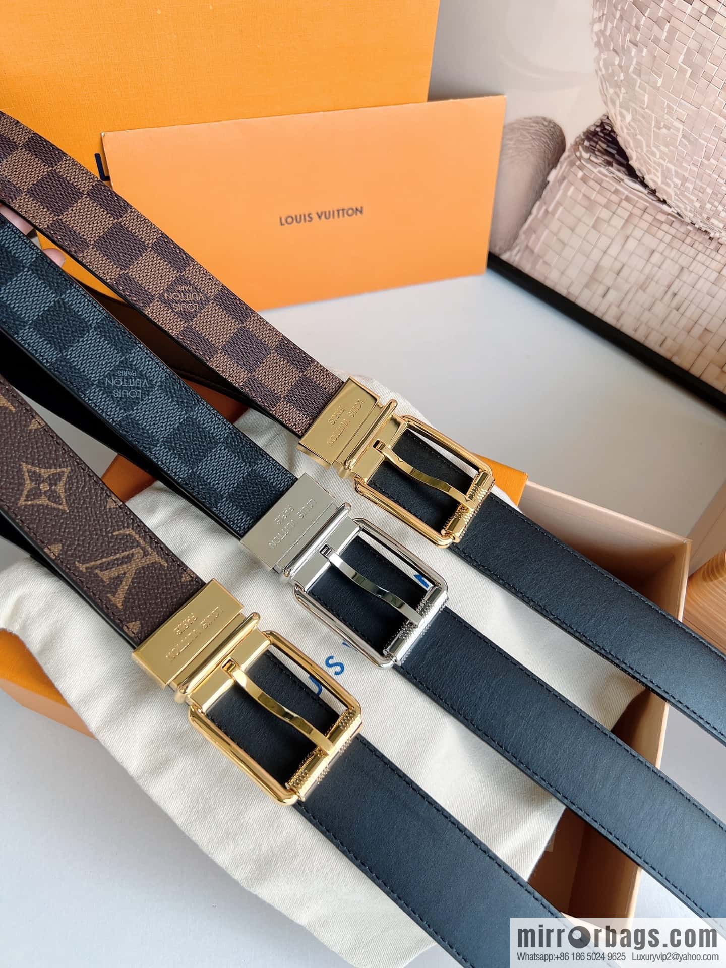 LV Men's PONT NEUF35mm Belt