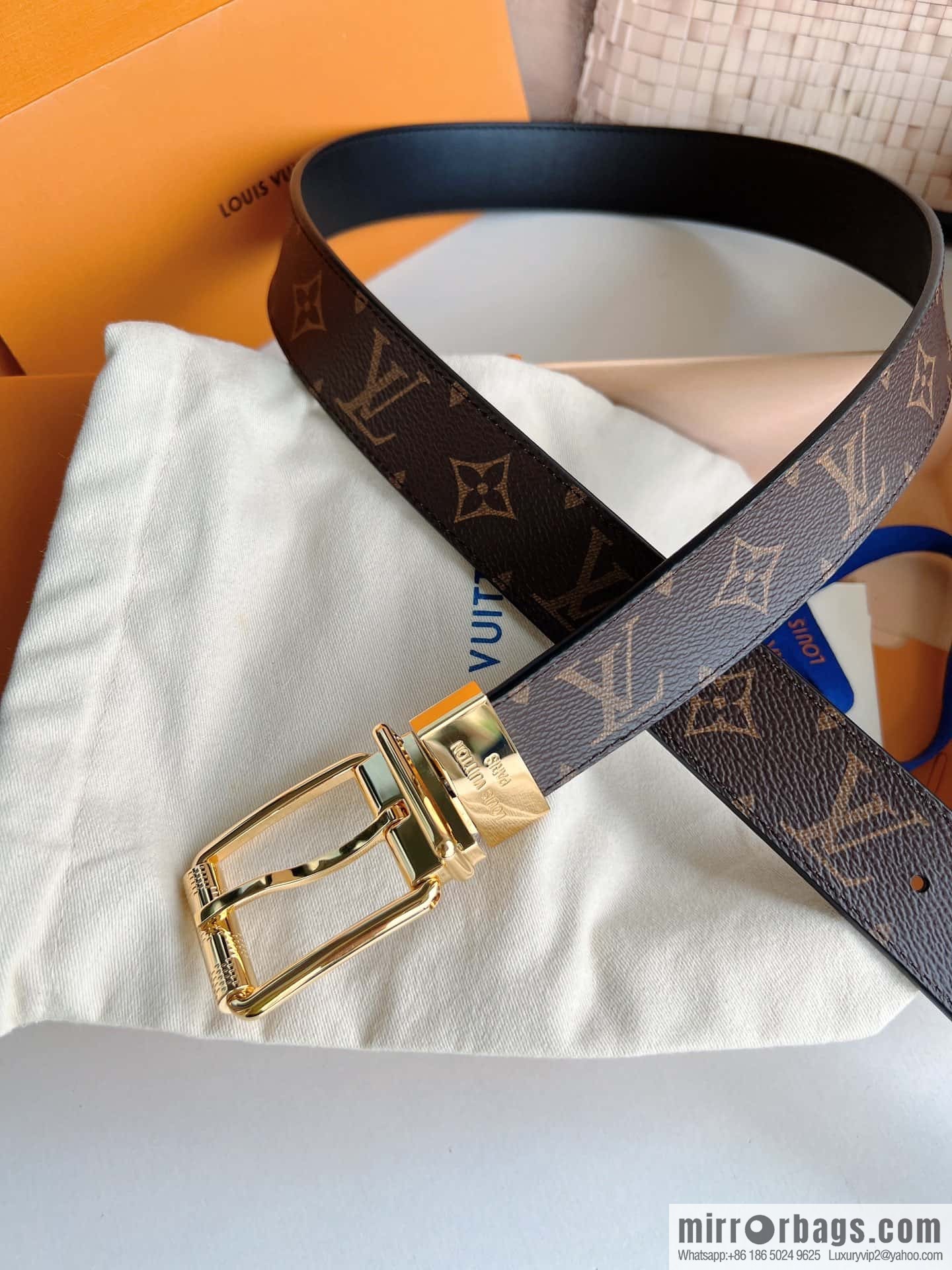 LV Men's PONT NEUF35mm Belt