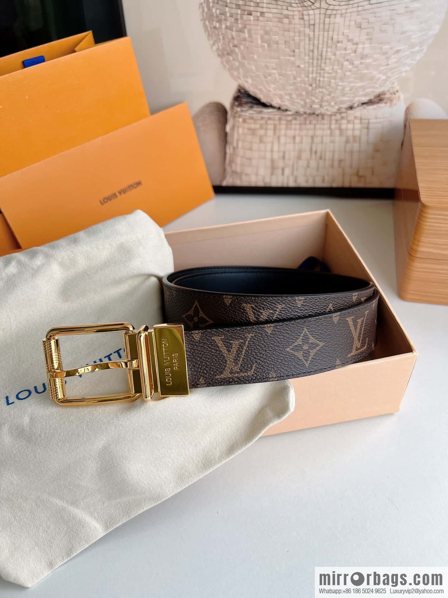 LV Men's PONT NEUF35mm Belt