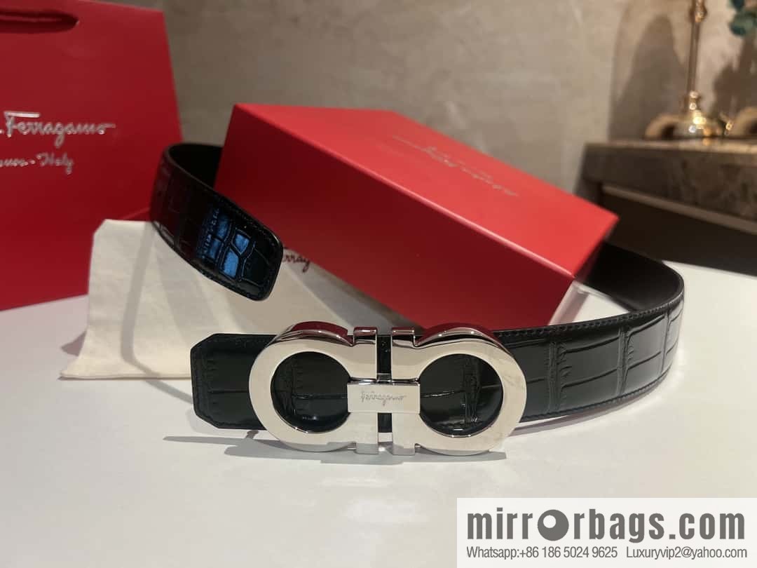 Ferragamo Ferragamo, imported cowhide belt 3.5cm
