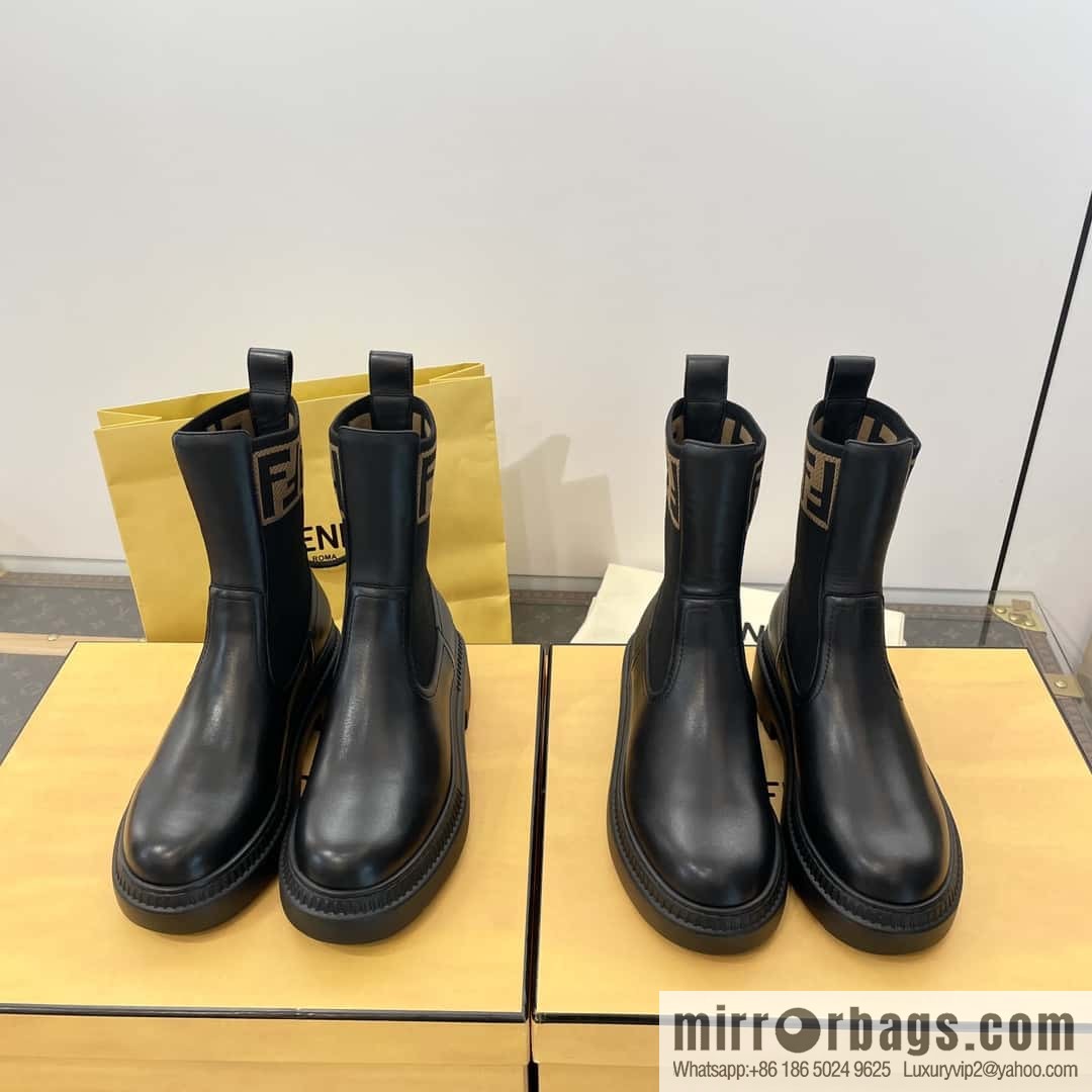 FENDI Fendi Knitted stretch, locomotive Martin socks boots