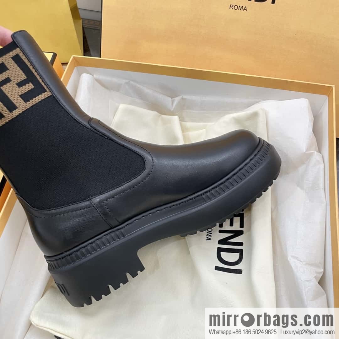 FENDI Fendi Knitted stretch, locomotive Martin socks boots
