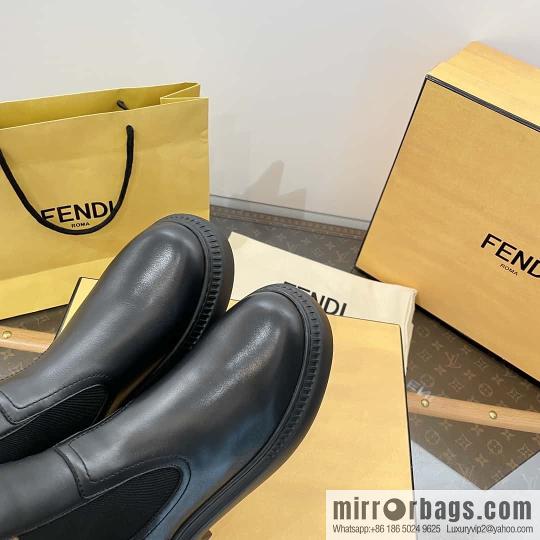 FENDI Fendi Knitted stretch, locomotive Martin socks boots