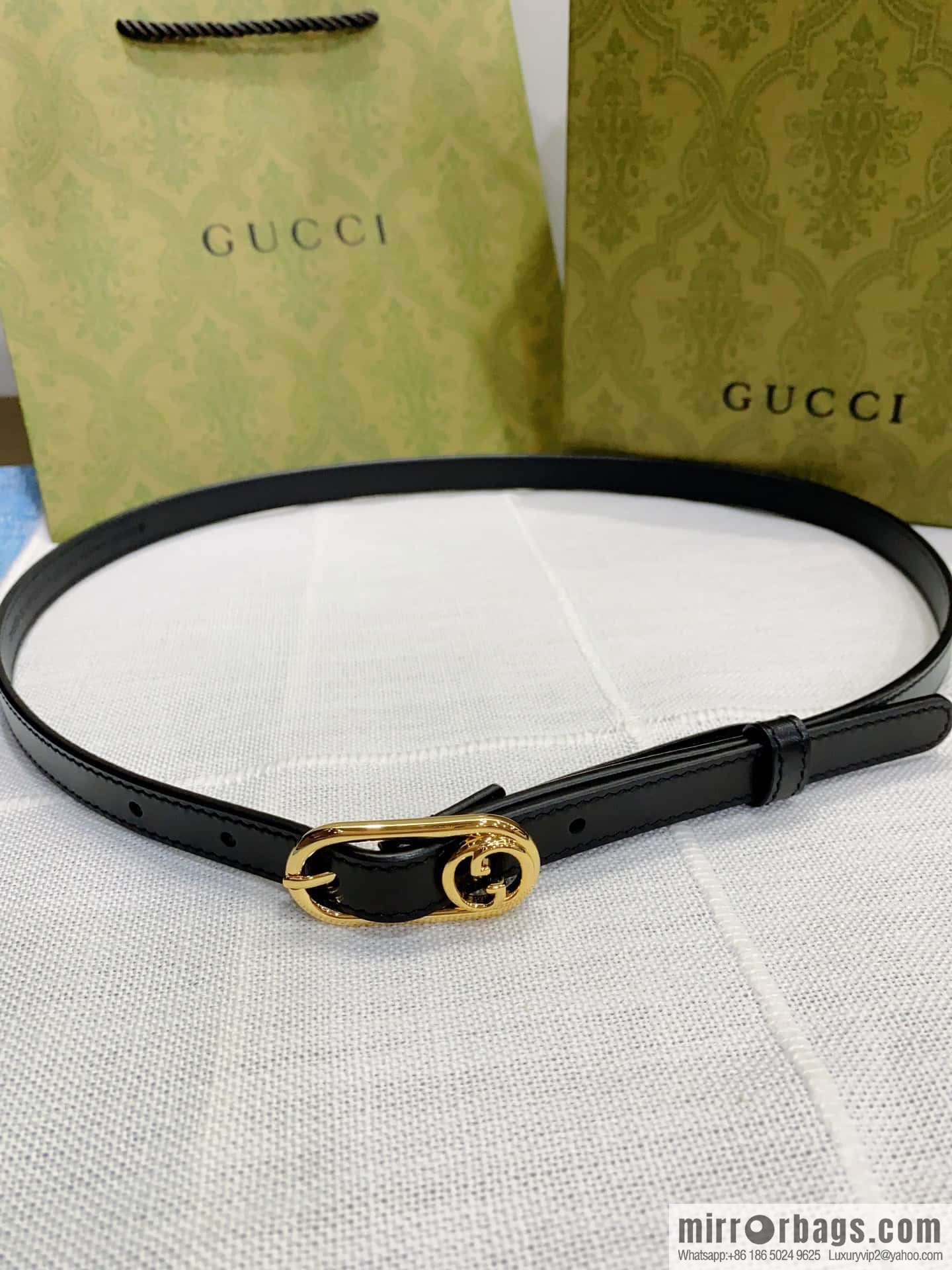 GUCCI slim version, boutique small belt 1.5cm
